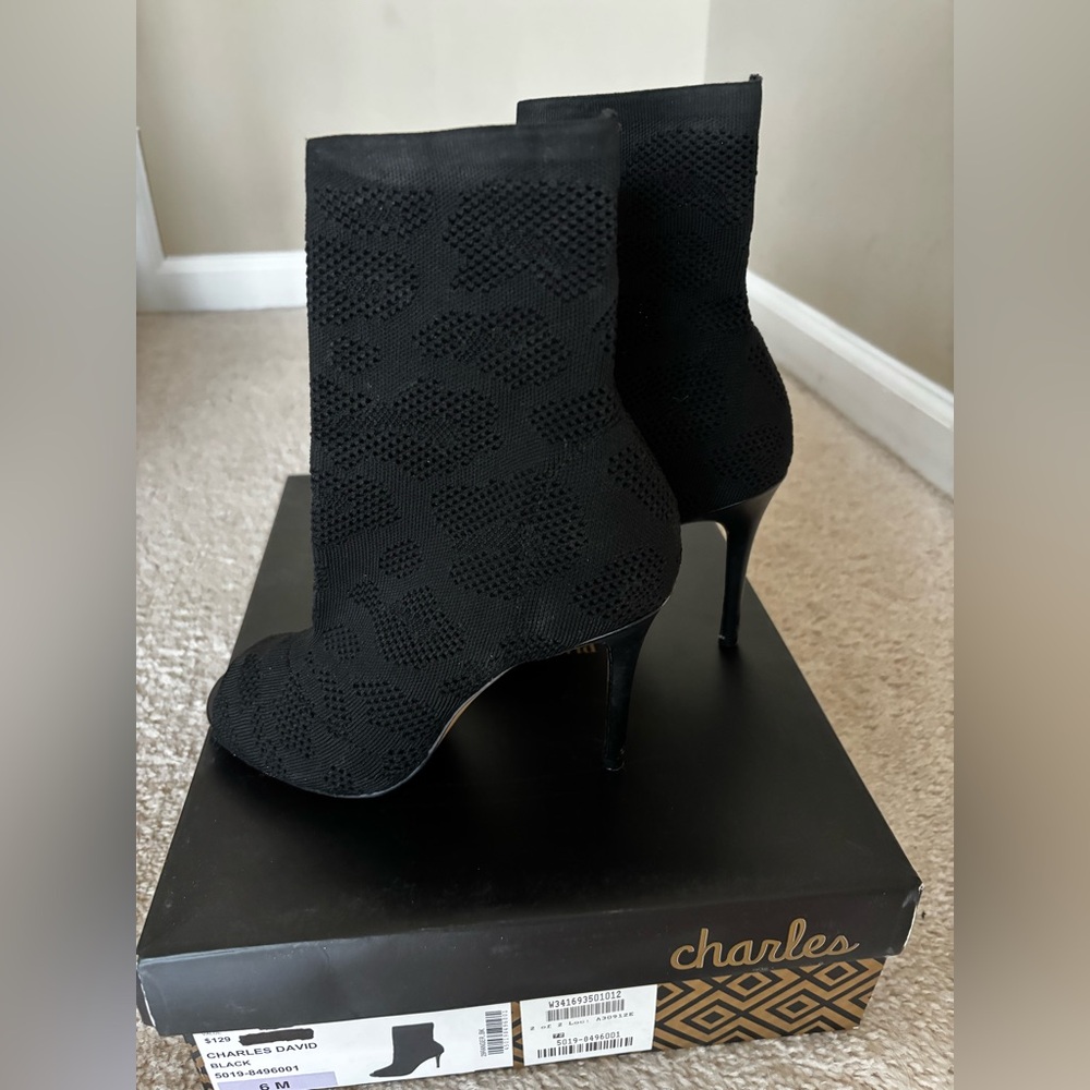 Charles by Charles David Ankle Bootie with Peep-Toe